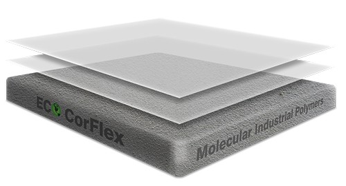 Sealing floor coating layered illustration